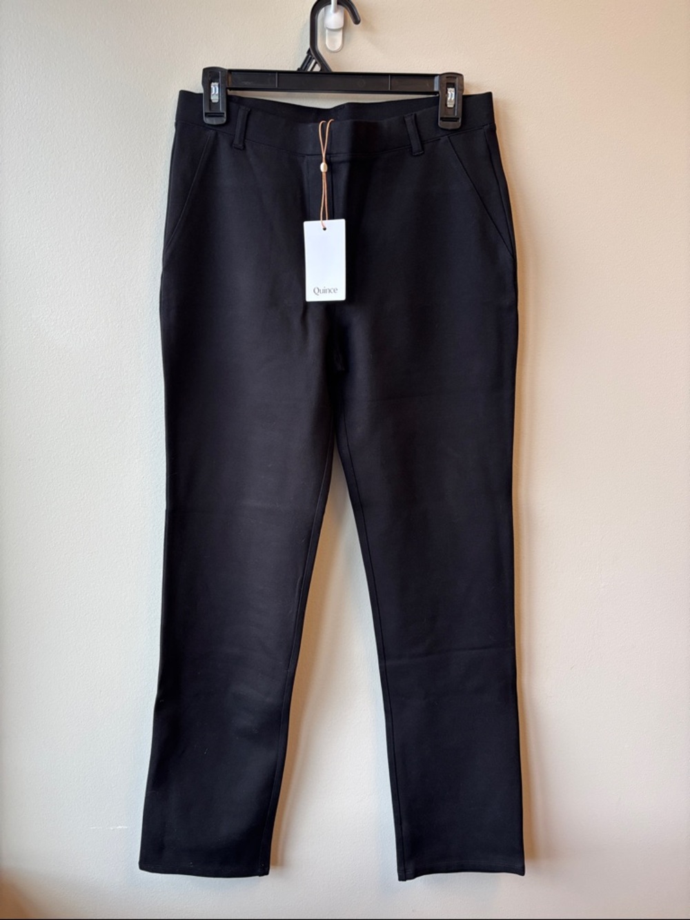 Quince Black Straight-Leg Women's Pants